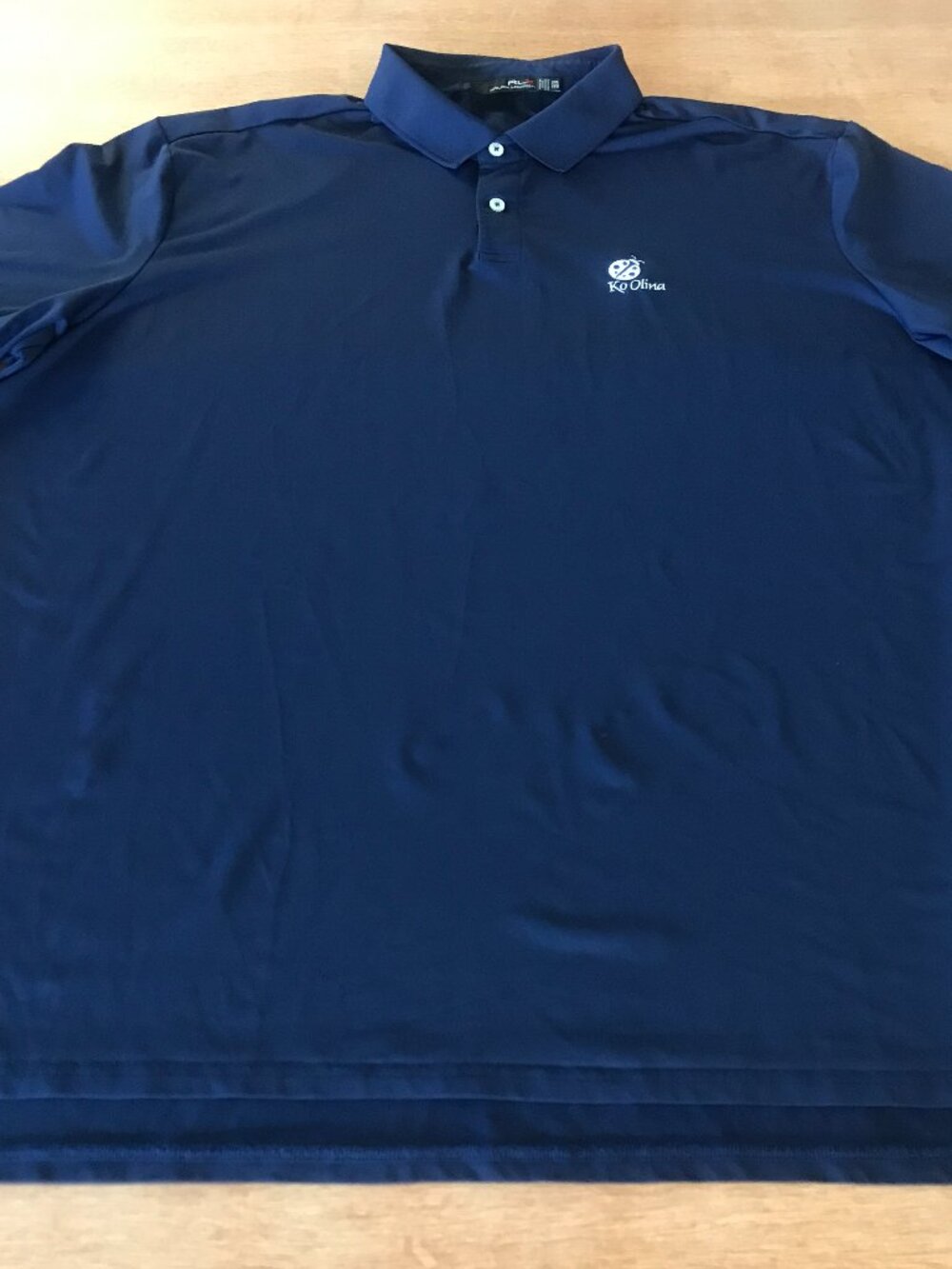 RLX Ralph Lauren Performance Polo Shirt Men XXL Blue Short Sleeve Athleisure